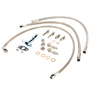 6AN Oil & Water Line Kit Fits IHI RHB5 VI58 & MAZDA MIATA MX-5 323 Engine - Picture 1 of 4