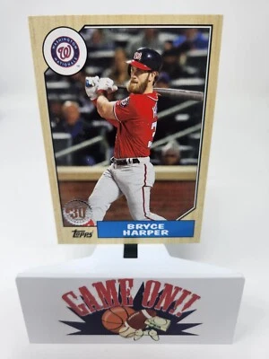 2017 Topps Update '87 Topps #US871 Bryce Harper Washington Nationals BUF - Image 1 of 2