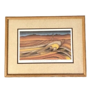 Vintage Signed/Numbered Abstract Surreal Ron Mitchell Framed Art 20x15 #88/125 - Picture 1 of 12