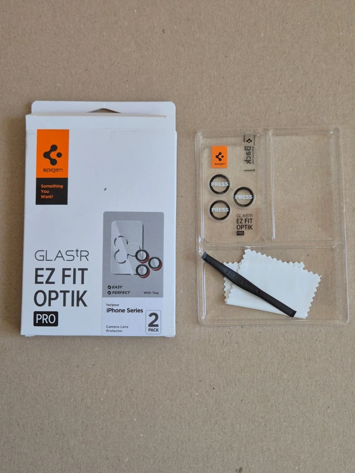 Spigen AGL05217 Glas.tr Ez Fit Optik Pro Camera Lens Protector for IPhone - Bild 1 von 1