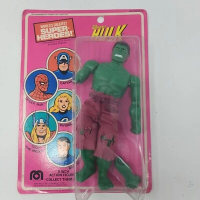 Vintage Marvel WGSH Mego The Incredible Hulk MOC Broken Arm 1979 - Image 1 of 4