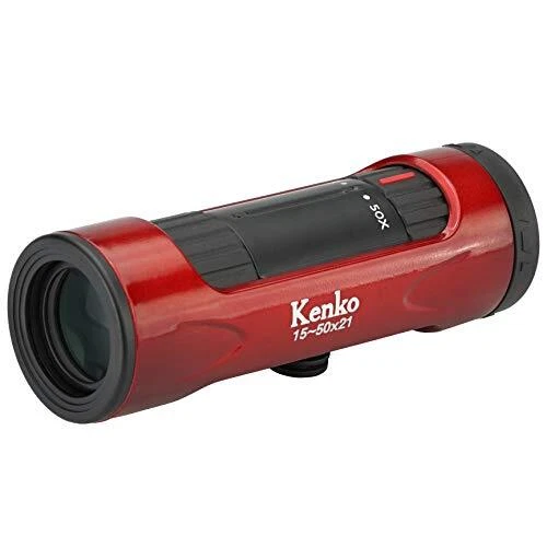 Kenko 429075 Ultra View I Monocular 15-50x21 15-50x 21mm Caliber Zoom Red - Image 1 of 4