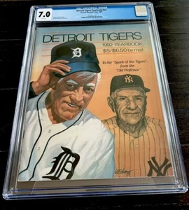 DETROIT TIGERS RARE Cover NEWSSTAND 1992 Casey Stengel HOF Sparky POP 1 CGC 7.0 - Picture 1 of 3