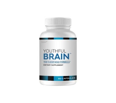 Youthful Brain Energy Memory & Brain Health Support, The Clear Mind Formula 60ct Foto 1 de 3