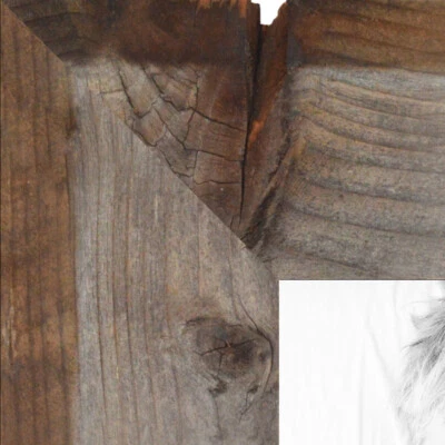 ArtToFrames Custom Picture Poster Frame Brown Reclaimed 1.5" Wide Wood - Image 1 of 4