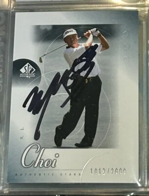 Kj Choi 2001 SP Authentic Rookie Signed Autograph AUTO RC #/2999 TTM PGA - Image 1 of 2