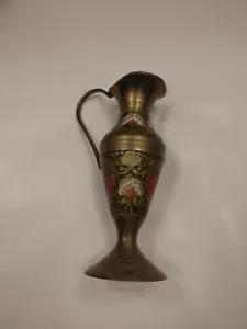Vintage kleiner Messing Krug oder Vace mit Henkel - Bild 1 von 8