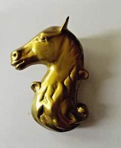 Grande battente per porta cavalli in ottone massiccio pesante 9" x 6" 1 libbra 8 oz bellissimo - Foto 1 di 14
