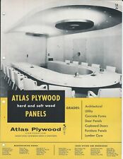 Brochure - Atlas - Hardwood Softwood Plywood Panels - c1953 (AF479)