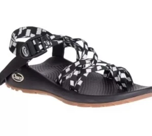 Chaco Women's ZX/2 Classic Sandals Cubit Black White Checkered Size 7 - Picture 1 of 9