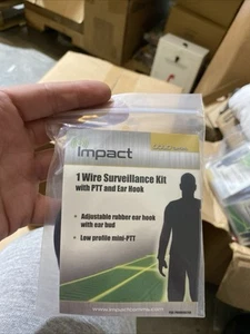 10) Impact VY1A-G1W 1-Wire Surveillance kit w/ PTT, 2 mnt screws, Gold Series - Zdjęcie 1 z 2