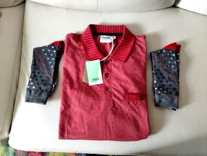 SMASH MEN'S Red S/S  Polo Shirt SZ M-XL (Runs VERY SMALL)!!  (NWT) w/Socks!! - Picture 1 of 5