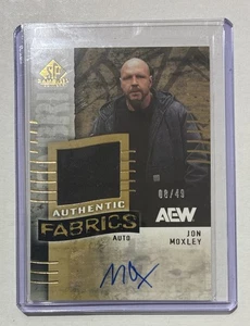 2025 SP Game Used AEW Jon Moxley Authentic Fabrics Relic Auto /49 - Picture 1 of 2