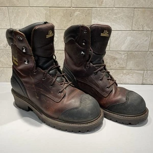 CHIPPEWA Logger Waterproof Comp Toe Boots Sz 9M Insulated 400g 55053 Men's - Picture 1 of 9