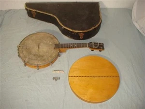 Tony Savanna Antik 1920-30er 4 String Banjo Ukelele Banjolele W Resonator - Lesen! - Bild 1 von 24