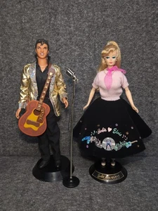 Barbie Loves Elvis Collector Edition Doll Set 1996 Mattel Incomplete & Damaged - Imagen 1 de 24