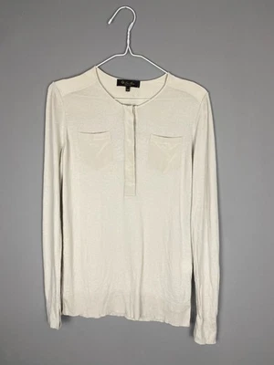 Loro Piana Cashmere Silk Henley Blouse Sweater - Image 1 of 4
