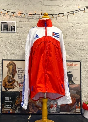 VTG CUBA '07 National Team Baseball Jacket Sz SM Adidas - Image 1 of 4