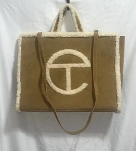 UGG × TELFAR Large Shopper Tote Schultertasche Chestnut Brown Shearling / Sherpa - Bild 1 von 5