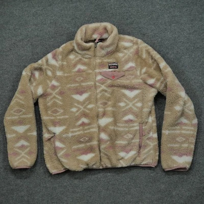 Gerry Jacket Womens Large Brown Pink Sherpa Fleece Full Zip - Image 1 of 4