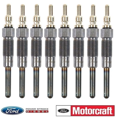 1988-1994 Ford F250 7.3L IDI Glow Plugs Set of 8 Motorcraft ZD-29 MC3Z-12A342-E - Image 1 of 4