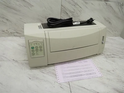 Impresora Lexmark Forms serie 2500+ impresora matriz de puntos 2580-100 con cable de alimentación Foto 1 de 4