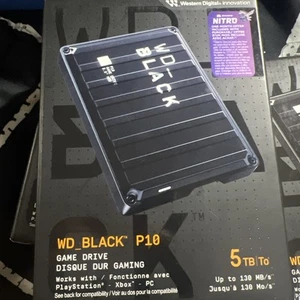 WD Western Digital WD_BLACK P10 5TB Game Drive New - Afbeelding 1 van 7