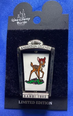 WDW 2002 BAMBI DISNEY ANIMACIÓN LEYENDAS SERIE #10 SPINNER PIN-LE 5000 #16131 Foto 1 de 2