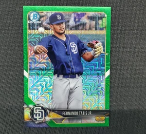 2018 Bowman Fernando Tatis Jr. Chrome Prospects MOJO Refractor Green #/99 Padres - Picture 1 of 7