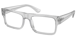 PRADA PR A01V 17P1O1 Transparent Grey Demo Lens 57 mm Men's Eyeglasses - Picture 1 of 1