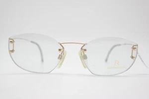 Vintage Brille Rodenstock R7187 Gold Randlos Brillengestell eyeglasses - Picture 1 of 6