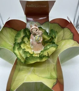 The Easter Bunny Family A Garden Surprise Spring Break Rabbit Figure Cabbage Vtg - Picture 1 of 7