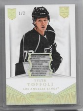 13-14 DOMINION ROOKIE LAUNDRY TAG #D-TT TYLER TOFFOLI RC 1/2 KINGS 2CL