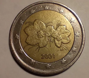 2001 Finland circulated 2 euro coin - Picture 1 of 2