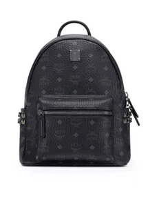 MCM Stark Side Stud Medium Backpack Black - Picture 1 of 4