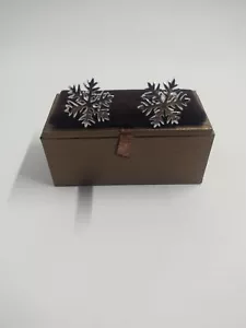 Gemelos grandes con copo de nieve navideños en tono plateado - Imagen 1 de 5