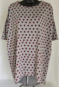 Womens Shirt Size XS X Small LuLaRoe Gray Red Black Minnie Mouse NEW - Picture 1 of 24