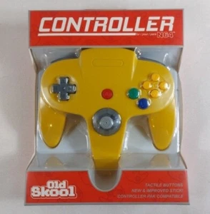 Controller Remote In Yellow For N64 Brand New OLD SCHOOL. - Picture 1 of 2