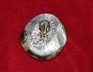 Ruth Bloch R.B. Bicolor Modern Face Sterling Silber / 925 Brosche Anstecknadel / Anhänger - Bild 1 von 5