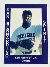 1988 San Bernardino Spirit #34 Ken Griffey Jr. Minor League Pre-Rookie RC REAL