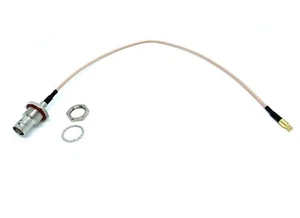 30cm MCX Male to BNC Female RG316 RF Coax Cable Pigtail RF Coaxial - Picture 1 of 3