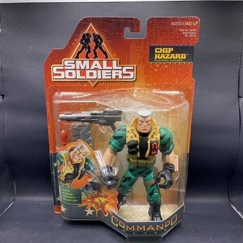 Vintage Small Soldiers CHIP HAZARD Platoon Leader Commando Elite NEW Kenner 1998 Cover