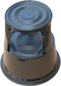 DESQ Mobiler Tritthocker aus Metall Erhältlich 42cm Fußhocker Rutschfest Schwarz - Bild 1 von 5