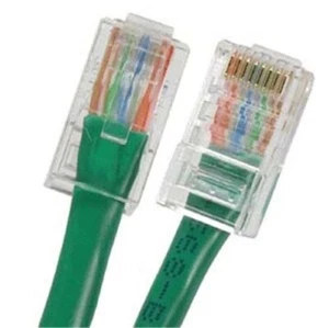 PLENUM Cat5e BARE COPPER Patch Cable Solid 24AWG 10FT,14FT,25FT,50FT,75FT - Picture 1 of 10