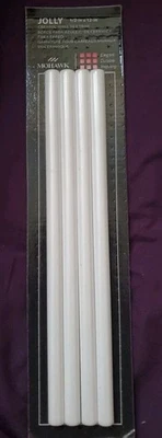 Mohawk blanco brillante 1/2 pulg. X 12 en Jolly. Azulejo de pared de cerámica Jolly Trim NUEVO Foto 1 de 4