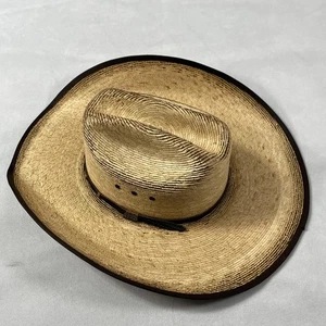 Justin Hut Cowboy tailliert Herren 7 1/8 Stroh Western braun Band belüftet Mexiko - Bild 1 von 14