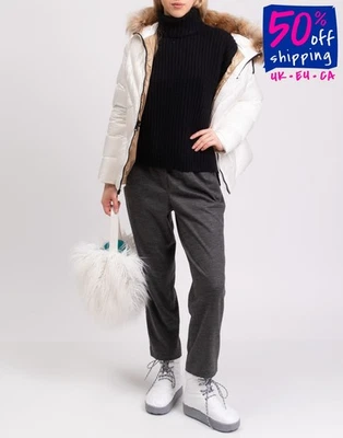 RRP€800 MASSIMO ALBA Cashmere & Wool Oversized Jumper Size S Made in Italy - Image 1 of 4