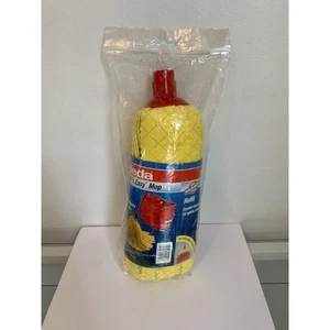 New VTG 1998 Vileda Fast N Easy Mop Head Refill Quick Wring Bucket Yellow Micro - Picture 1 of 5