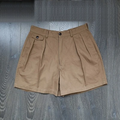 Pantalones Cortos Gurkha de Verano para Hombre Pantalones Cortos Plisados De Colección Informales Pantalones Cortos Algodón Foto 1 de 4