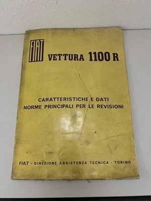 Manuale officina Fiat 1100 R - Immagine 1 di 4